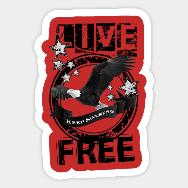 Live Free Sticker by CyncorArtworks